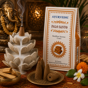 Cônes d&rsquo;Encens à Refoulement Ayurvedic Palo Santo
